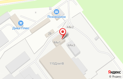 Автосервис в Пскове на карте