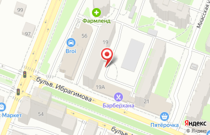 Реабилитационный, Наркологический центр в Уфе на бульваре Ибрагимова на карте