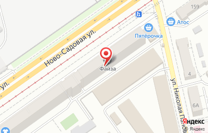 Супермаркет Любимый магазин на Ново-Садовой улице на карте