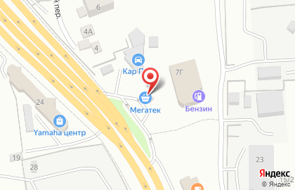 АЗС МегаТЭК во Владивостоке на карте