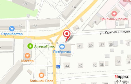 Супермаркет цифровой и бытовой техники DNS на улице Красильникова на карте