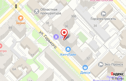 Мужская парикмахерская HOOD barbershop на улице Горького, 36 на карте