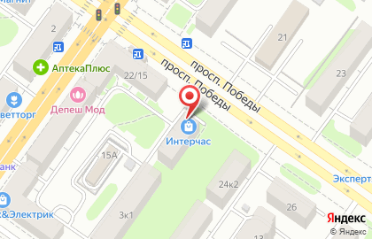 Салон часов Интерчас на проспекте Победы на карте