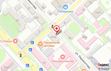 Капитал Медицинское страхование на улице Лермонтова на карте