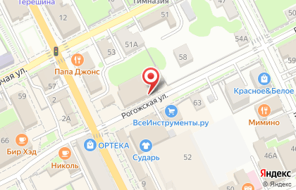 Магазин косметики Mirra на Рогожской улице на карте