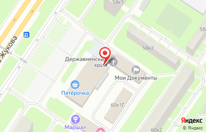 Комбинат питания Кировский на проспекте Маршала Жукова на карте