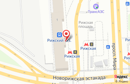 Банкомат ВТБ на Рижской площади на карте