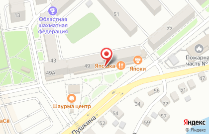 Мастерская по ремонту обуви на ул. Пушкина, 49 на карте