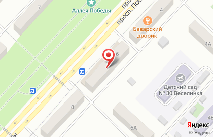 Чибис на проспекте Победы на карте