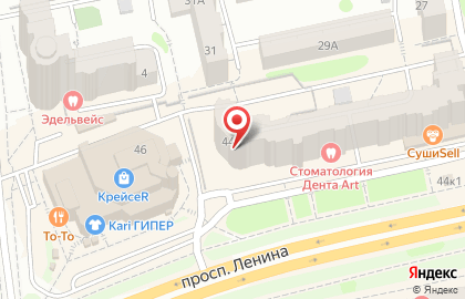 АКБ Саровбизнесбанк на проспекте Ленина на карте