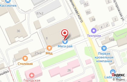 Детская игровая площадка-кафе Островок на улице Чернышёва на карте