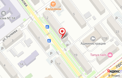 Школа танцев Очарование в Железнодорожном районе на карте