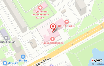 Наркологический диспансер Звенигородская ЦГБ на Можайском шоссе в Одинцово на карте