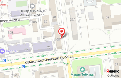 Территориальный орган Федеральной службы государственной статистики по Сахалинской области на Коммунистическом проспекте на карте