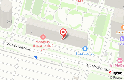 Салон красоты 7я на улице Москвитина на карте
