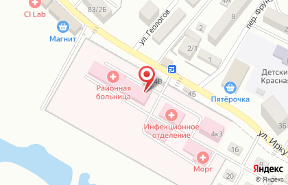 Энемская районная больница на улице Иркутско-Пинской дивизии на карте