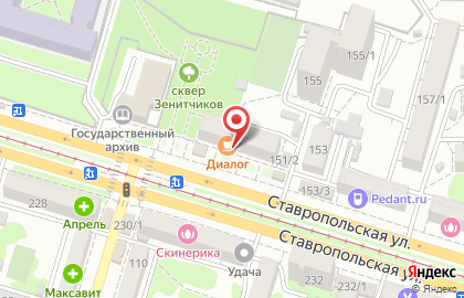 Магазин швейного оборудования и фурнитуры Я сама на Ставропольской улице на карте