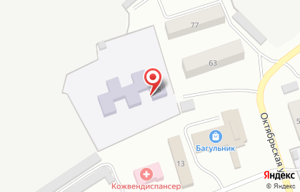 Детский сад №20 на Октябрьской улице на карте