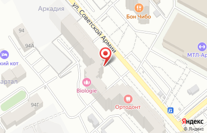 Медицинская компания Мединком на улице Советской Армии на карте
