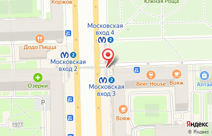 Станция Московская на карте