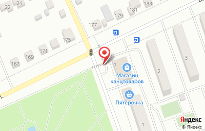 Киоск по продаже кваса на улице Горького на карте