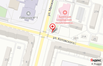 Киоск по продаже фруктов и овощей на улице Менжинского на карте