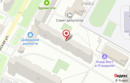 Вечерняя Москва на Каргопольской улице на карте