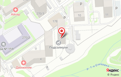 Детская студия досуга Подсолнухи на Овражной улице на карте