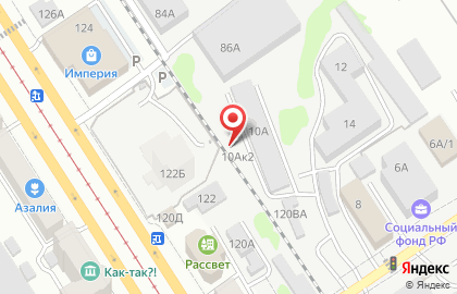 Гаражный кооператив №12 в Железнодорожном районе на карте