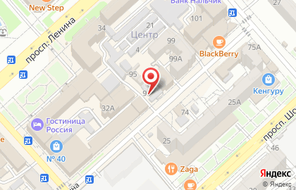 Пекарня Фарн на улице Пушкина на карте