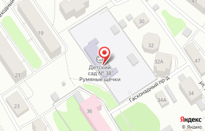 Детский сад Румяные щечки №38 на улице Кузьмина на карте