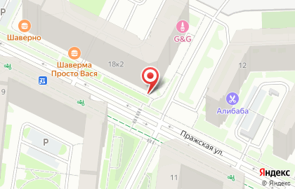 Супермаркет Магнит на Европейском проспекте на карте