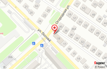 Агентство недвижимости Компромисс на улице Попова на карте