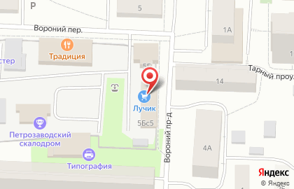 Магазин Мастеровой на Балтийской улице на карте