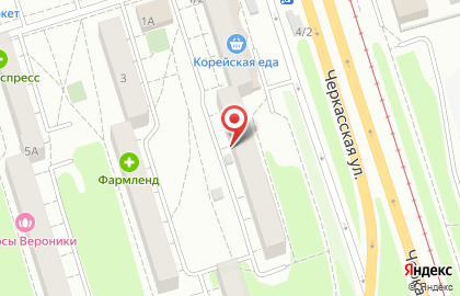 Кнопка на Черкасской улице на карте