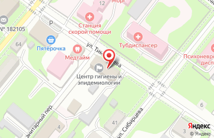 Лаборатория Роспотребнадзор на карте