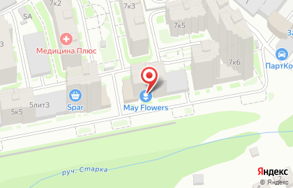 Цветочный бар Крафт на улице Бориса Панина на карте