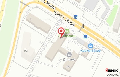 СДЮСШОР, г. Омск на улице Мира на карте