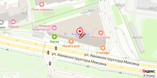 Ремонтная мастерская ПРОМАСТЕРА на улице Авиаконструктора Микояна на карте