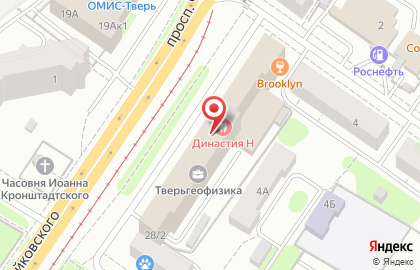 Компания Европлан на проспекте Чайковского на карте