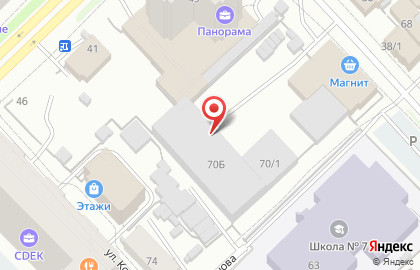 Теплая автостоянка в Якутске на карте