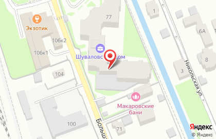 Макаровские бани на карте