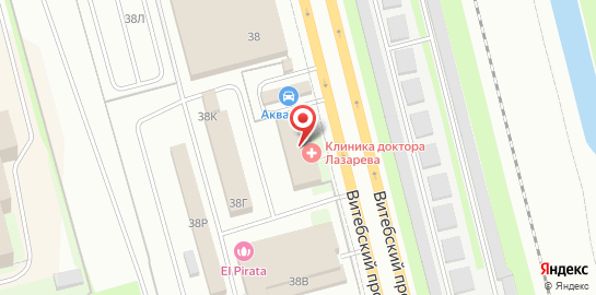 Психиатрическая клиника доктора Лазарева на Бассейной улице на карте