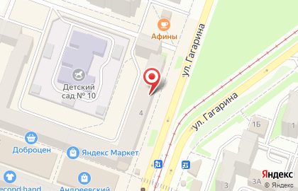 Найфл на улице Гагарина на карте