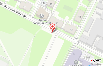 Автостоянка на Новоовсянниковской на карте