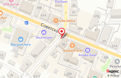 Юридическое бюро на Советской улице на карте