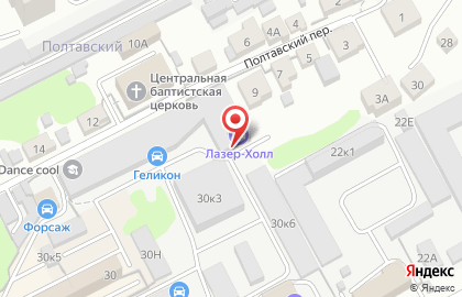 Праздничное агентство Фантастик на Полтавской улице на карте