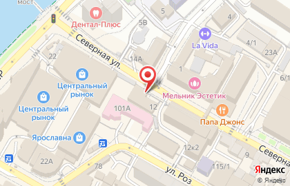 Торгово-сервисный центр Юг-Скутер в Центральном районе на карте