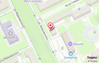Школа брейк-данса Техникс на улице Маяковского на карте