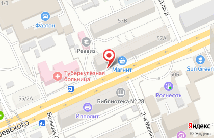 Сеть мини-маркетов Пив & Ко в Октябрьском районе на карте